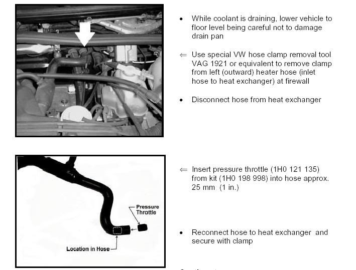 Heater Core "Restrictor" Question See Picture VW Vortex